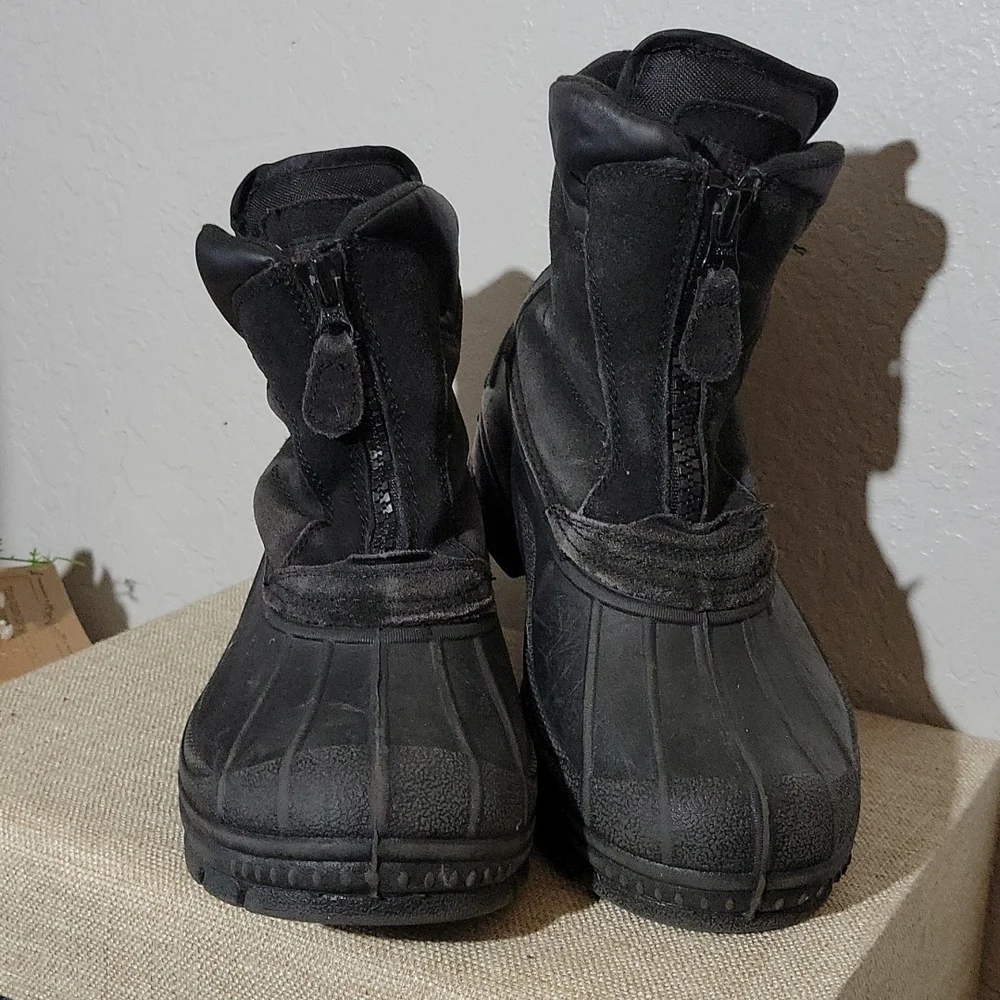 TOTES Men's 7 Tornado Leather Rain Boots